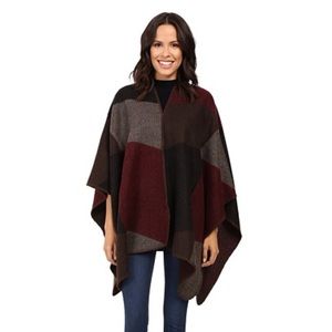 Steve Madden Twill Color Block Cape